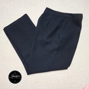 Jones Wear Essentials Women's Black Flat Front Straight Leg Dress Pants Size 8